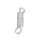 Srew clasp with eyelets 12x3mm Silver